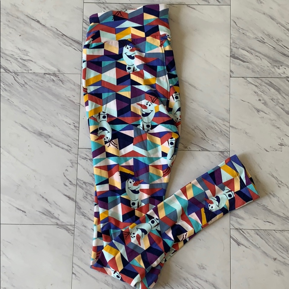 4/$20 Lu la roe DISNEY frozen Olaf leggings